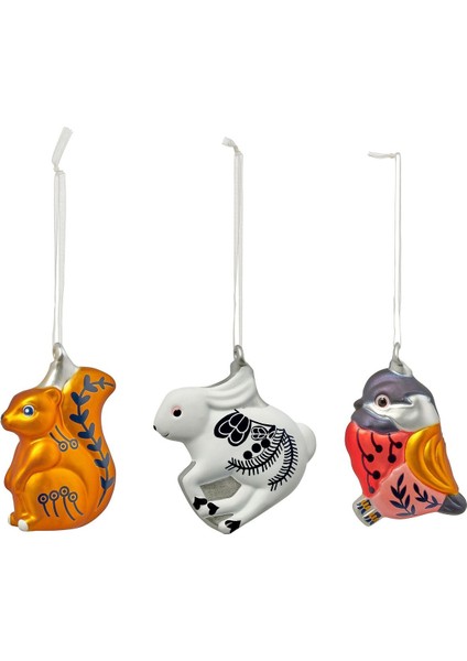 Ağaç Süsü, Çok Renkli, 3 Adet