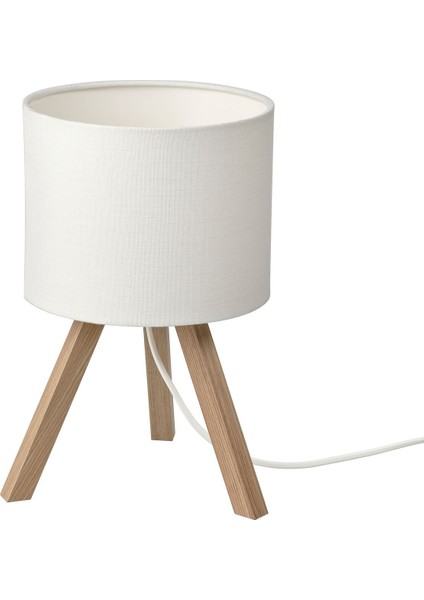 Masa Lambası, Dişbudak-Beyaz, 18X30 cm