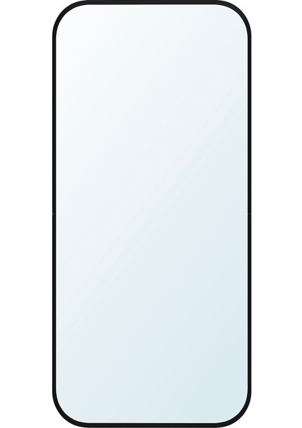 Duvar Aynası, Siyah, 28X60 cm