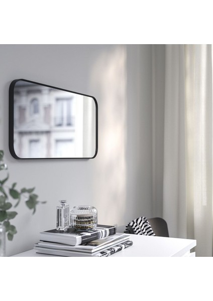 Duvar Aynası, Siyah, 28X60 cm fiyatları
