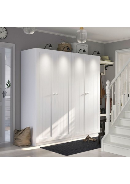 Pax Gardırop, Beyaz, 200X60X201 cm fırsatları