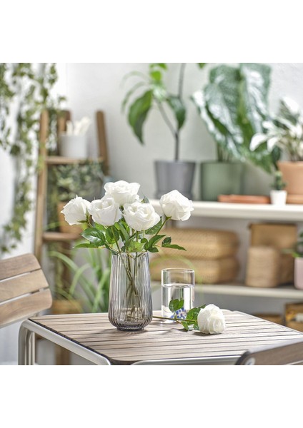 Yapay Çiçek, Beyaz, 40 Cm, Yıldız Çiçeği, Iç/dış Mekan fiyatları