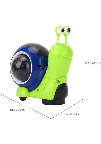 Işıklı Müzikli Yürüyen Salyangoz | Bebek Emekleme Oyuncağı | 9×13,5×13,5 cm Eğitici Oyuncak modelleri