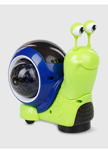 Işıklı Müzikli Yürüyen Salyangoz | Bebek Emekleme Oyuncağı | 9×13,5×13,5 cm Eğitici Oyuncak