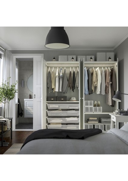 Pax Gardırop, Beyaz, 200X60X201 cm modelleri