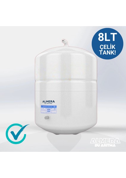 Dijital Ekranlı Ro 7 Aşamalı Ekstra Mineralli Su Arıtma Cihazı Çelik Tank Almera Su Arıtma Cihazı indirimleri