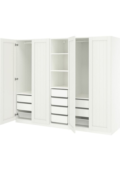 Pax Gardırop, Beyaz, 250X60X201 cm