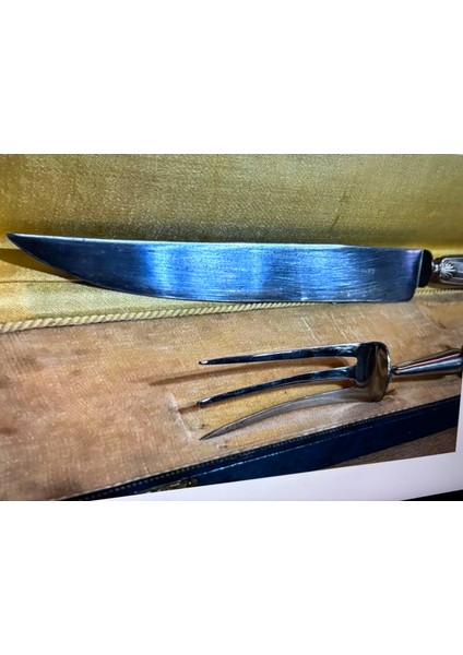 Paris Damgalı Fransız Gümüş Kaplama Servis Seti - Kutu Ölçüsü 36 cm x 10 cm indirimleri