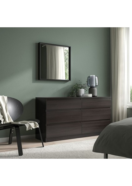 Duvar Aynası, Siyah, 65X65 cm fiyatları