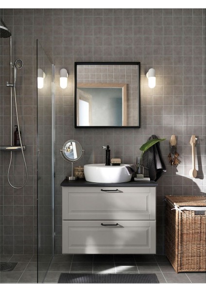 Duvar Aynası, Siyah, 65X65 cm modelleri