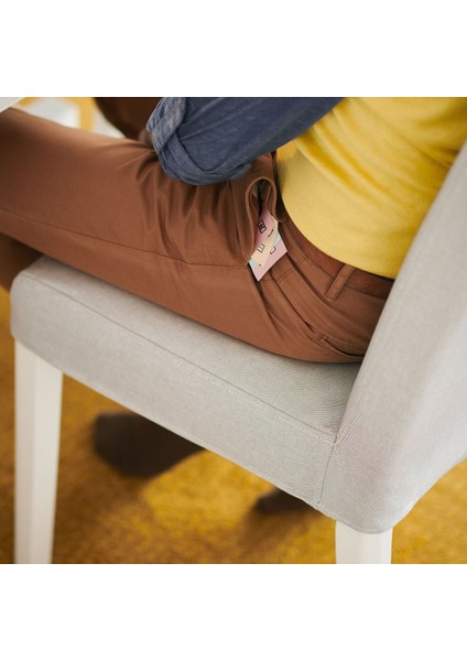 Döşemeli Ahşap Sandalye, Beyaz-Orrsta Açık Gri modelleri