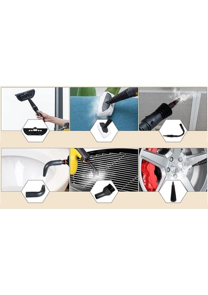2500W El Tipi Buharlı Temizleyici – 3 Bar Basınç, 360° Döner Başlık, 9 Parça Aparatlı, Çok Amaçlı Kullanım fiyatları