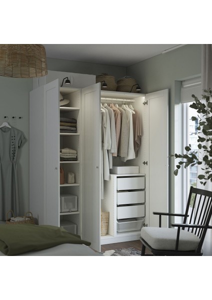 Pax Gardırop, Beyaz, 150X60X201 cm modelleri