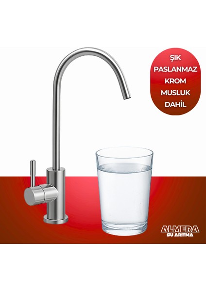 Pompalı Ters Osmos Çelik Tanklı Ph Stabilizer ve Mineral Filtreli Su Arıtma Cihazı fırsatları