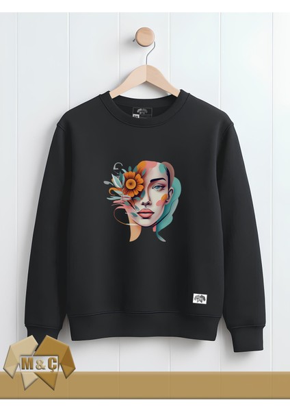 M.ç Store Exclusive Limited Kadın Hodie Uzun Kollu Şık ve Özel Tasarım Trendy Sweatshirt