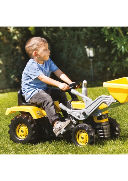 Kepçeli Pedallı Sarı Traktör | 36+ Ay Çocuk Oyuncağı | 105×45×52 cm | Korna & Dayanıklı fiyatları