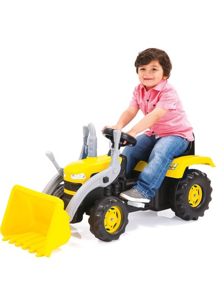 Kepçeli Pedallı Sarı Traktör | 36+ Ay Çocuk Oyuncağı | 105×45×52 cm | Korna & Dayanıklı fırsatları