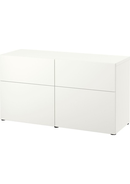 Dolap Kombinasyonu, Beyaz, 120X42X65 Cm, Lappvıken, Fren Raylı