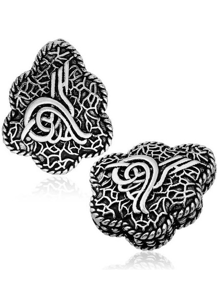 ​925 Ayar Gümüş Işlemeli Tuğra Tesbih Imamesi T5196