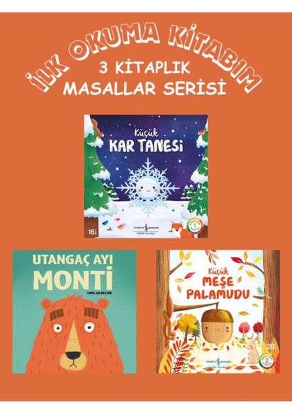 Çocuk Hikaye Kitabı 3'lü Masal Serisi