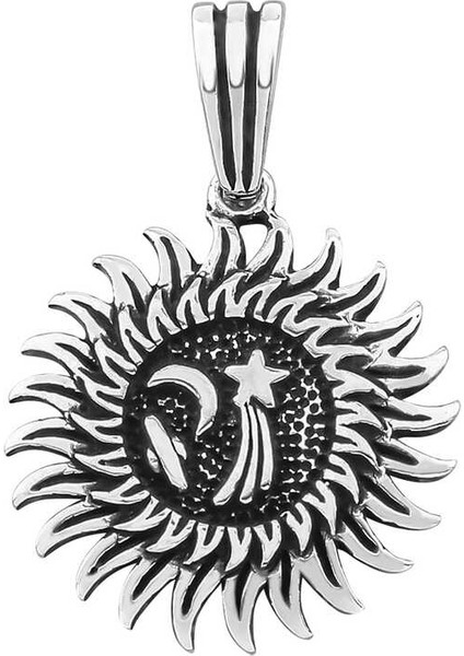 925 Ayar Gümüş Galaksi Erkek Kolye Ucu T7520