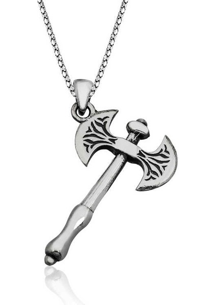 925 Ayar Gümüş Balta Erkek Gümüş Kolye PT2610709