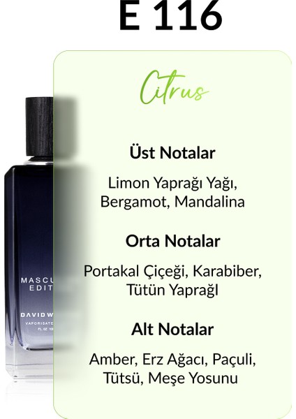 E116 Gardens 100 ml Erkek Parfüm | Citrus fiyatları