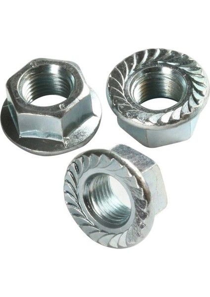 Altıköşe Flanşlı Somun M10 - 100 Adet