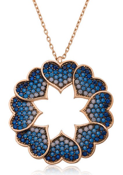 ​925 Ayar Gümüş Kalp Çemberi Kolye T3941