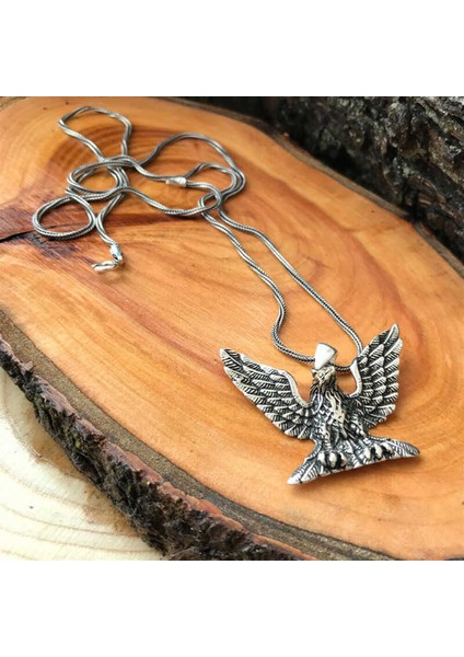 925 Ayar Gümüş Kartal Erkek Gümüş Kolye T6080 modelleri