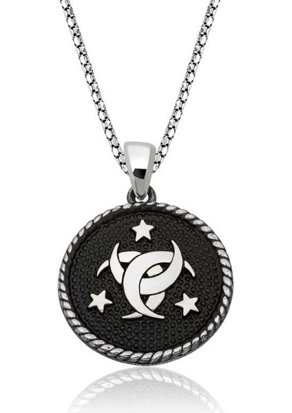 925 Ayar Gümüş Teşkilat-I Mahsusa Erkek Gümüş Kolye PT2610730