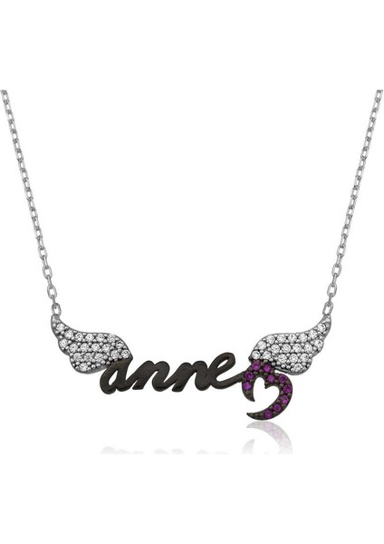 925 Ayar Gümüş Melek Annem Kadın Gümüş Kolye PT2610719