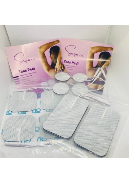 Tens Elektrot Tens Pedi Yedek Deneme Seti 1 Paket 5x5,1 Paket 5x9,1 Paket 3,2 cm Toplam 3 PAKET