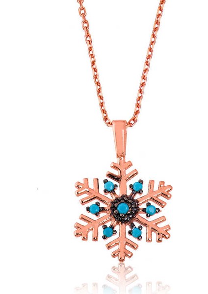 925 Ayar Gümüş Kar Tanesi Kadın Gümüş Kolye PT2610500