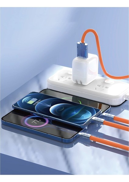 3 In 1 Universal Data Şarj Kablosu 120W- 3A Hızlı Şarj & Veri fırsatları