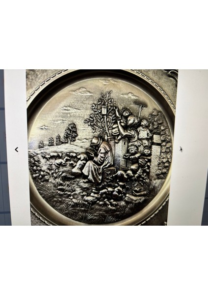 Frieling Zin Tabak - Duvar Tabağı 23 cm Çapında