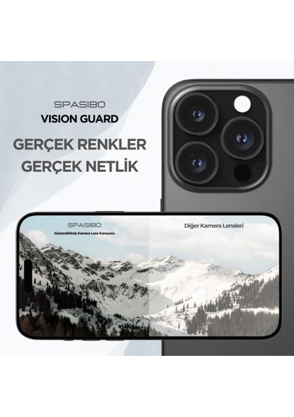 Vision Guard iPhone 16 Pro Max Kamera Lens Koruyucu modelleri