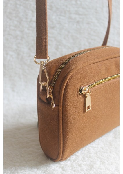 Olise Taba Süet Çapraz Çanta