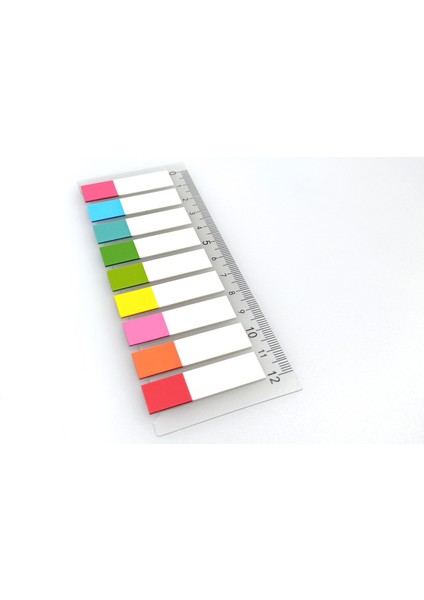 Şeffaf Renkli Postit Post-It Post It. Kitap Ayracı Ayraç Postit Sticker Not Kağıdı 180 Yaprak fiyatları