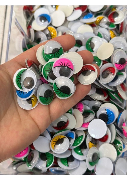 20 mm Oynar Göz Kiprikli Karışık Renk 50 Çift fiyatları