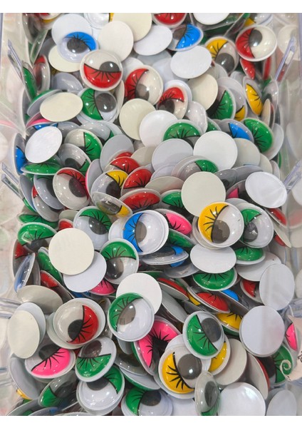 20 mm Oynar Göz Kiprikli Karışık Renk 50 Çift modelleri
