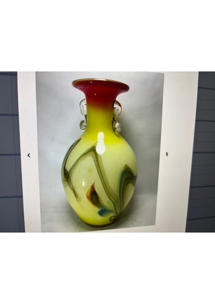 Murano Vazo 19,5 cm Yüksekliğinde