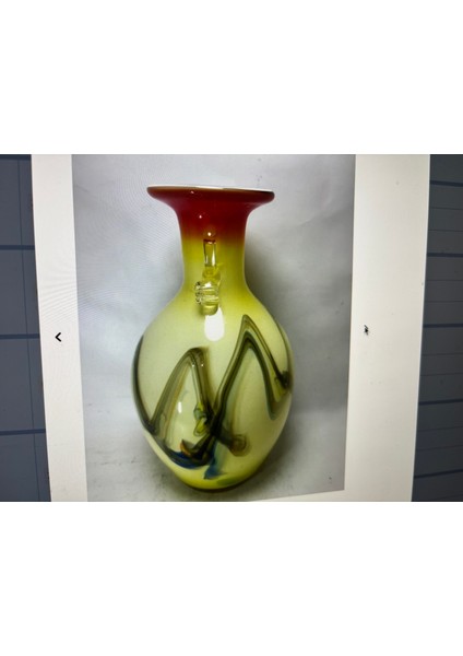 Murano Vazo 19,5 cm Yüksekliğinde