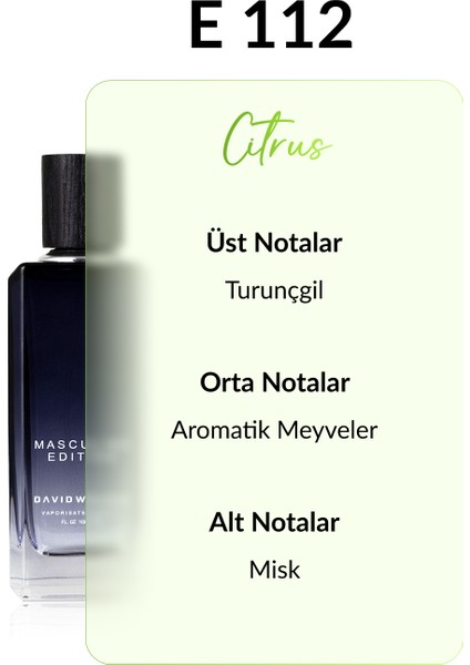 E112 Wolff 100 ml Erkek Parfüm | Citrus fiyatları