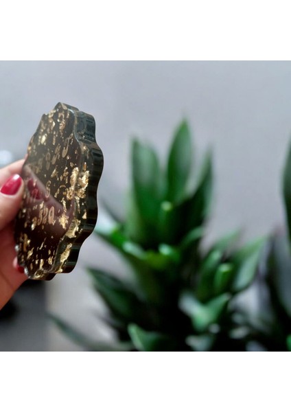 Kişiye Özel Altın Varaklı Isimli Bardak Altlığı fırsatları