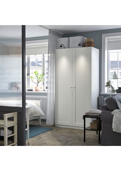 Pax Gardırop, Beyaz, 100X60X201 cm fiyatları