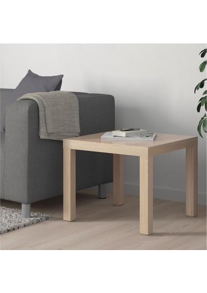 Yan Sehpa, Ağartılmış Meşe Görünümlü, 55X55 cm modelleri