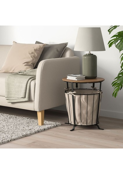 Saklama Bölmeli Sehpa, Siyah-Kahverengi, 43 cm fırsatları