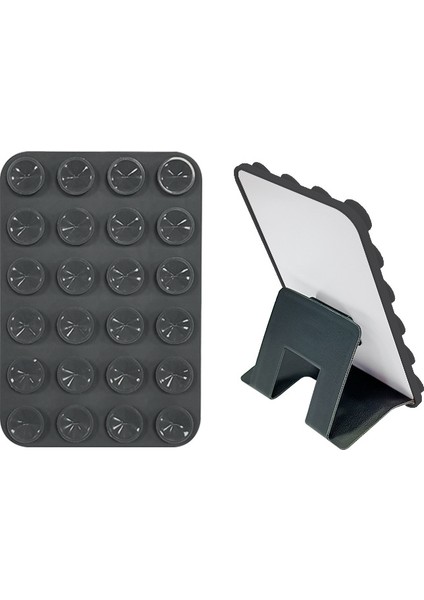 Silikon Vantuzlu Stand Olabilen Telefon Tutacağı 24 Vantuzlu Yapışkanlı Standlı Telefon Vantuz