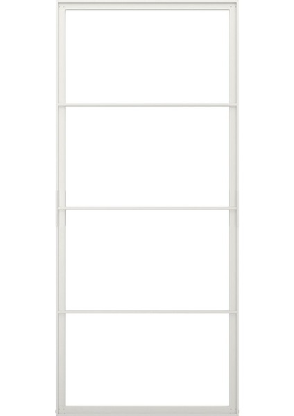 Gömme Dolap Için Sürgü Kapak Iskeleti, Beyaz, 102X231 cm